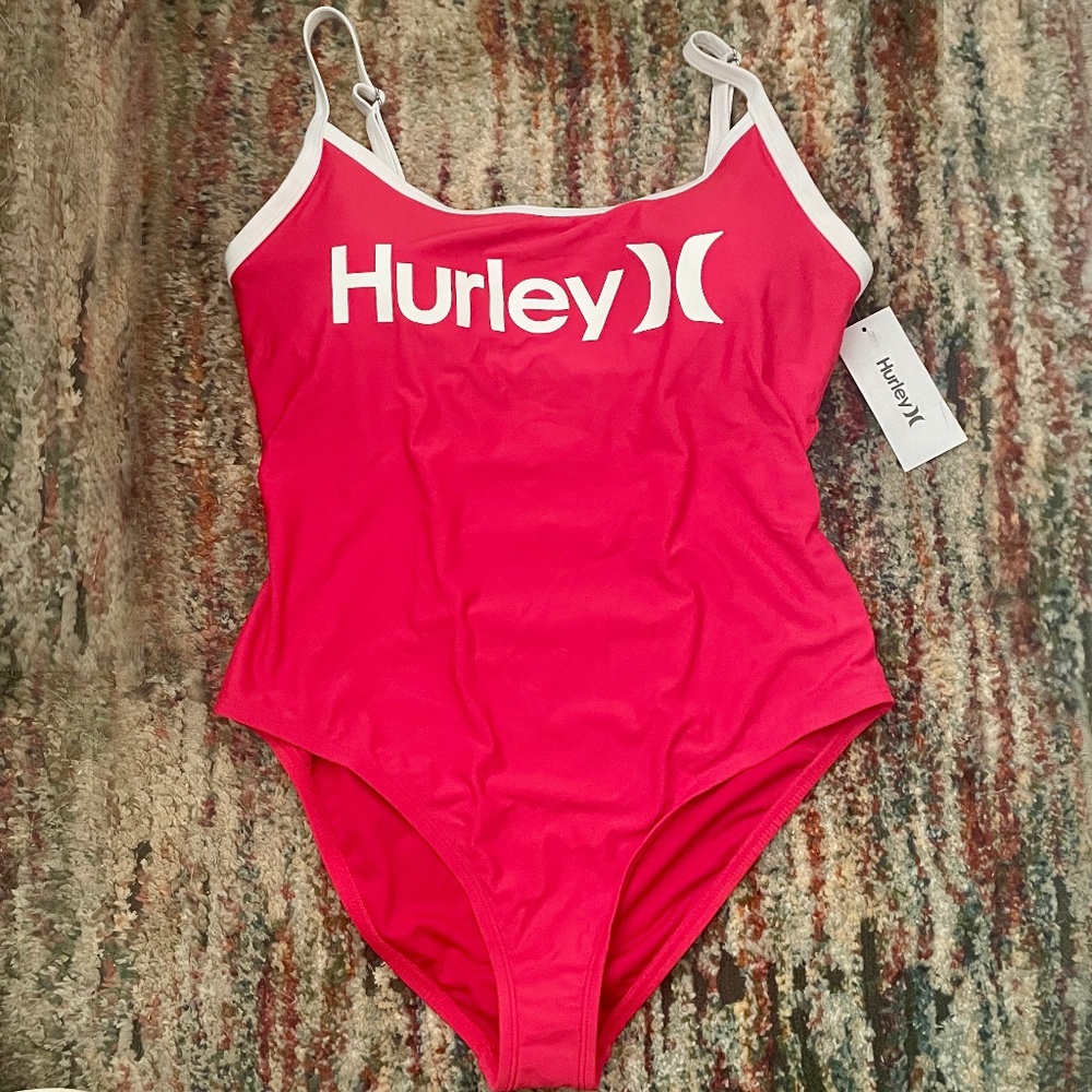 NWT Red Hurley One Piece Swimsuit SZ 1X